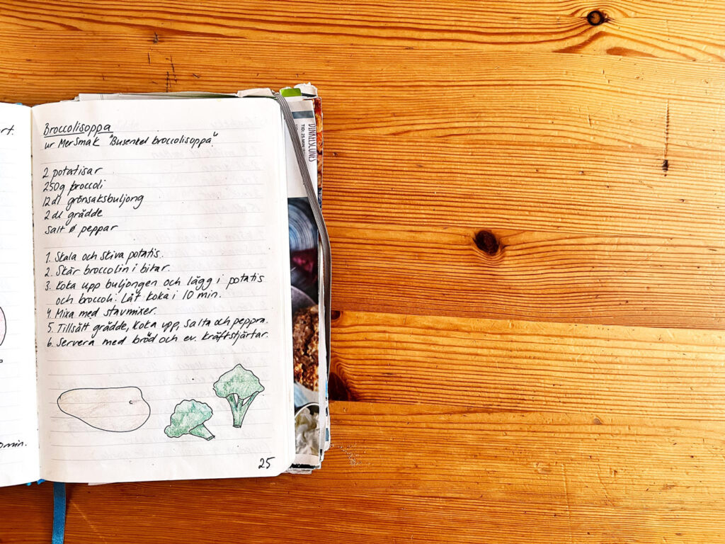 Recept på Busenkel broccolisoppa i Lisa Krigas receptbok