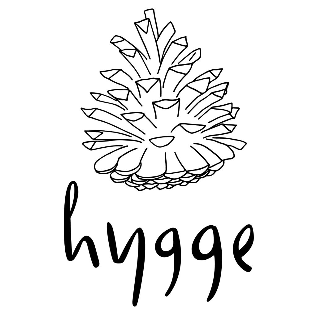 Logotyp för Hygge UF, av Lisa Kriga.